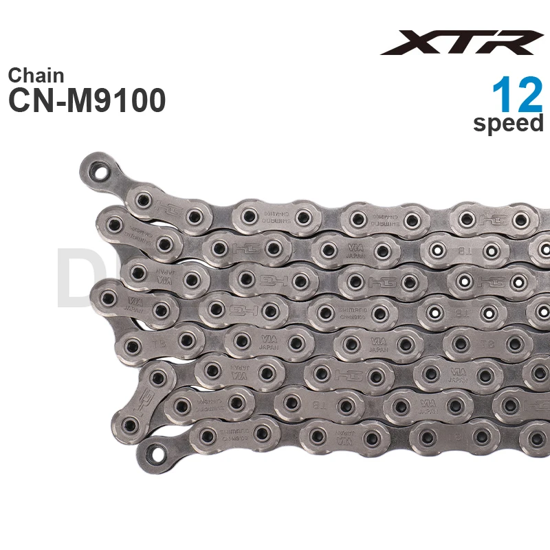 Cadena Original SHIMANO XTR CN-M9100 cadena de bicicleta de montaña MTB de 12 velocidades M9100 116/126L con enlace rápido