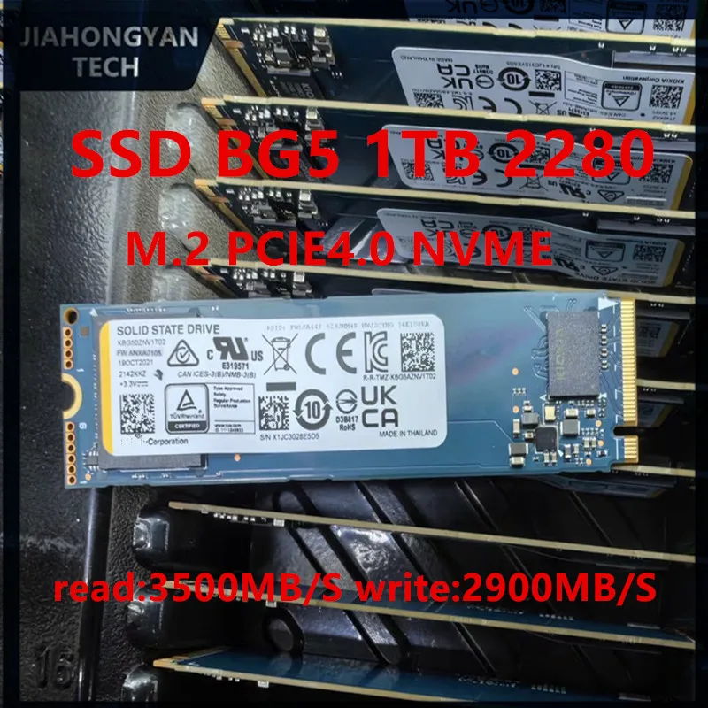 Unidad de Estado Sólido Original para Toshiba Kioxia SSD BG5 1T M.2 2230 2280 2242 NVMe PCIE4.0 BG4 128G de Alta Velocidad para Computadora de Escritorio y Portátil