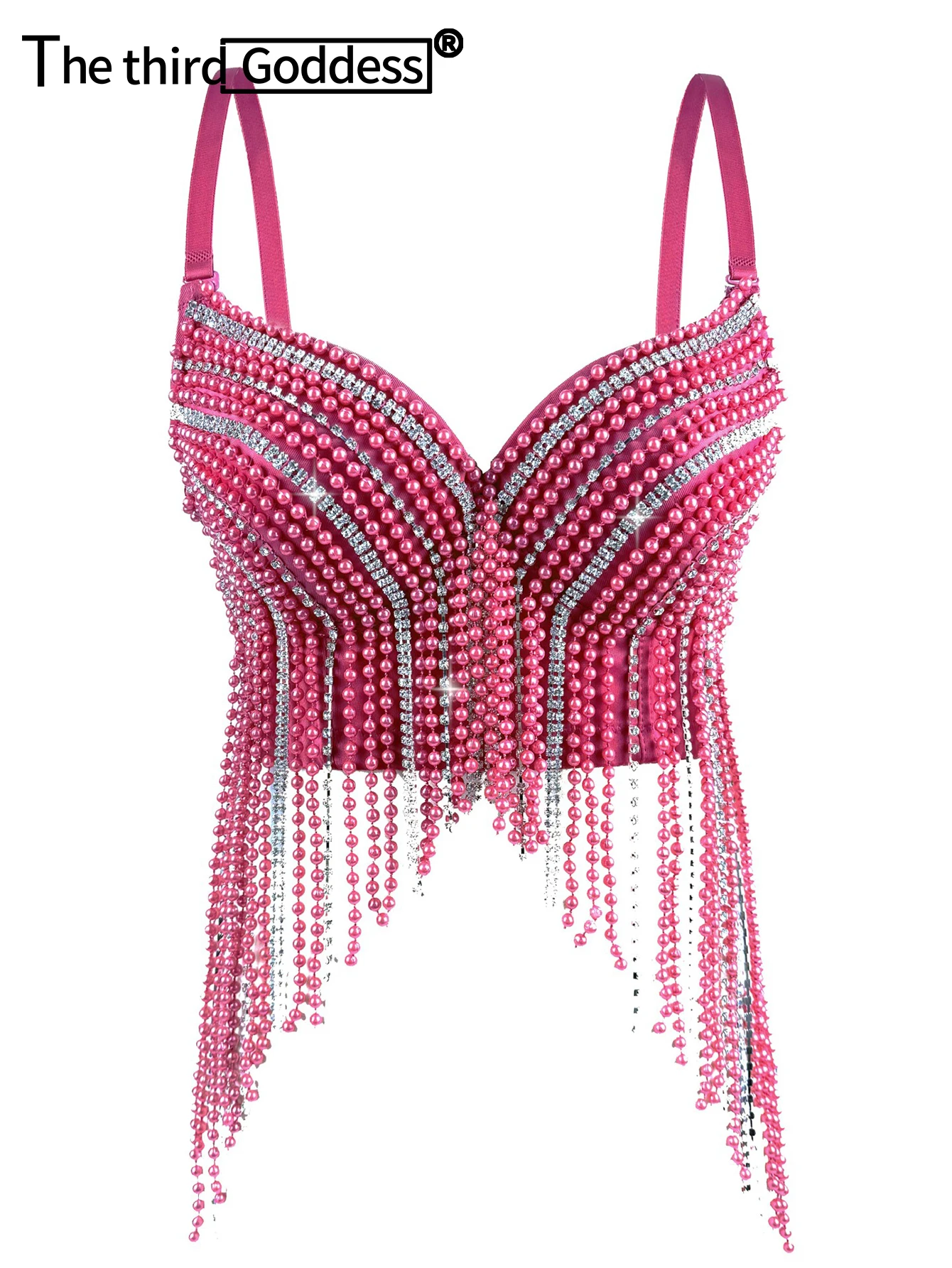 Top corto con corsé de diamantes de imitación para mujer, top Sexy para fiesta y club nocturno de verano, camiseta sin mangas con cuello halter, sujetador, corpiño, ropa de calle para mujer