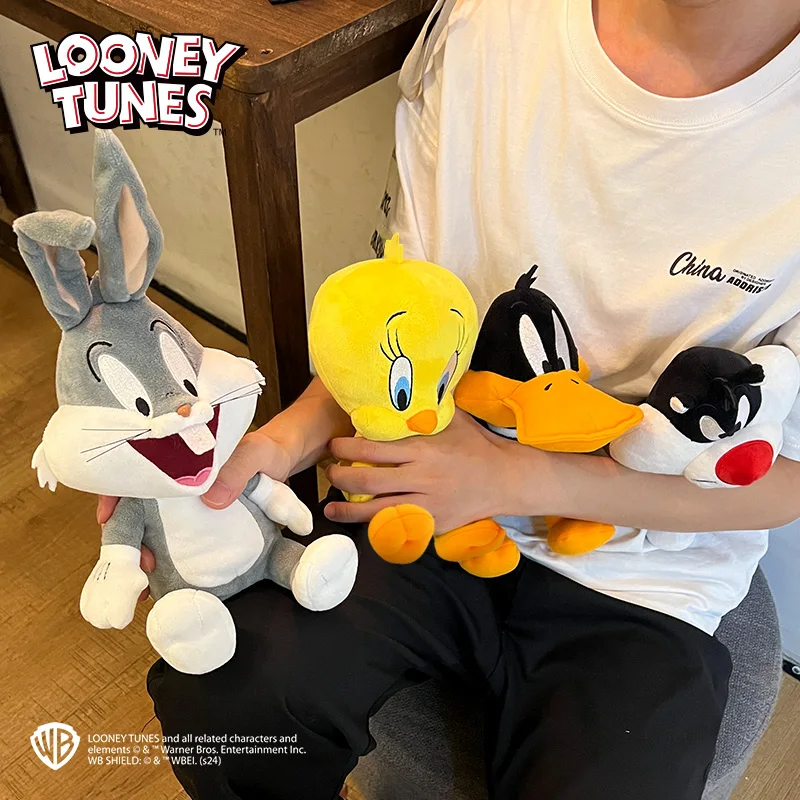 Nuevo Peluche Original de Bugs Bunny de Looney Tunes de 20 cm, Clásico Peluche de Tweety de la Serie Q de 32 cm, Peluche de Daffy de Lola Bunny