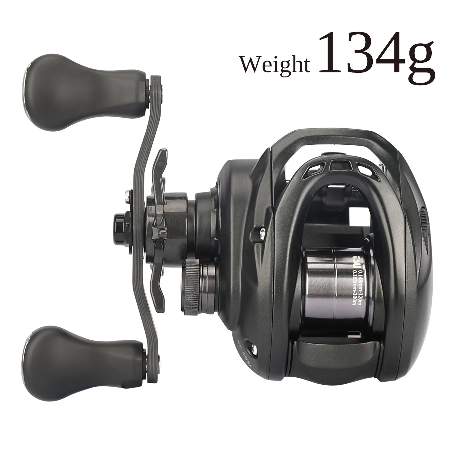 TSURINOYA-carrete de pesca ultraligero, 135g, 6,1g, finura, Baitcasting, Dark Wolf 50S, 7,1: 1, 4kg