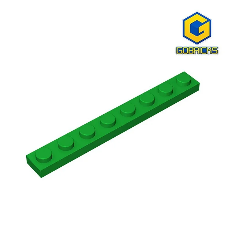 Placa Gobricks GDS-506 1x8 compatible con lego 3460 piezas de bloques de construcción DIY para niños Placa de partículas DIY