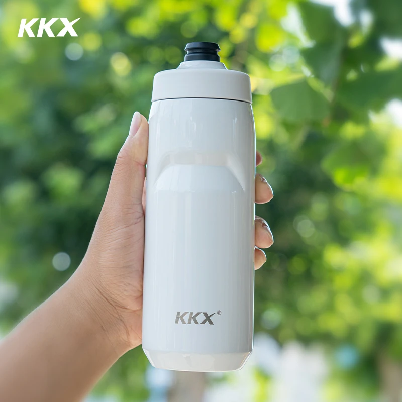 KKX-hervidor de agua deportivo de acero inoxidable 550, botella de agua aislada para ciclismo, mantiene el frío y el calor, de larga duración, 304 ML