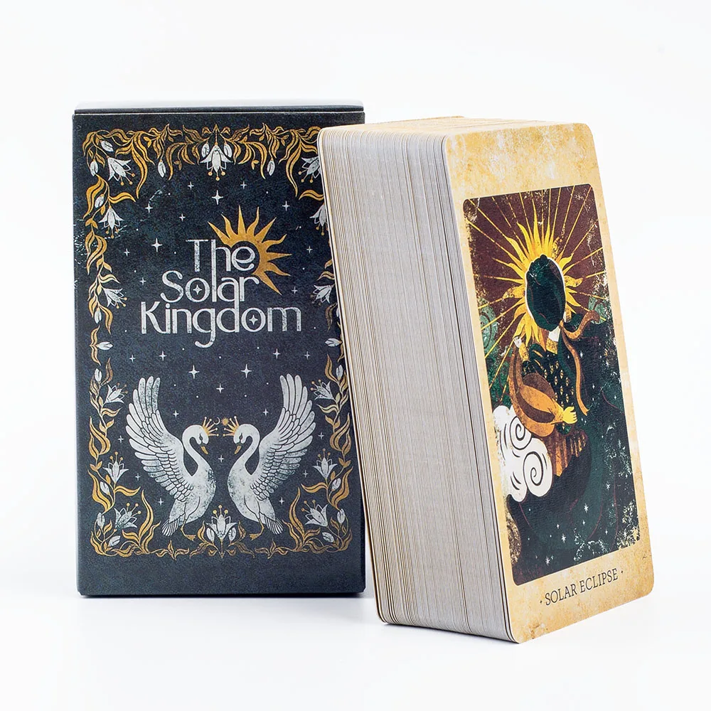 Baraja de Tarot The Solar Kingdom, juego de 78 cartas de oráculo para acera y adivinación cósmica, edición de versiones en inglés, juego de mesa