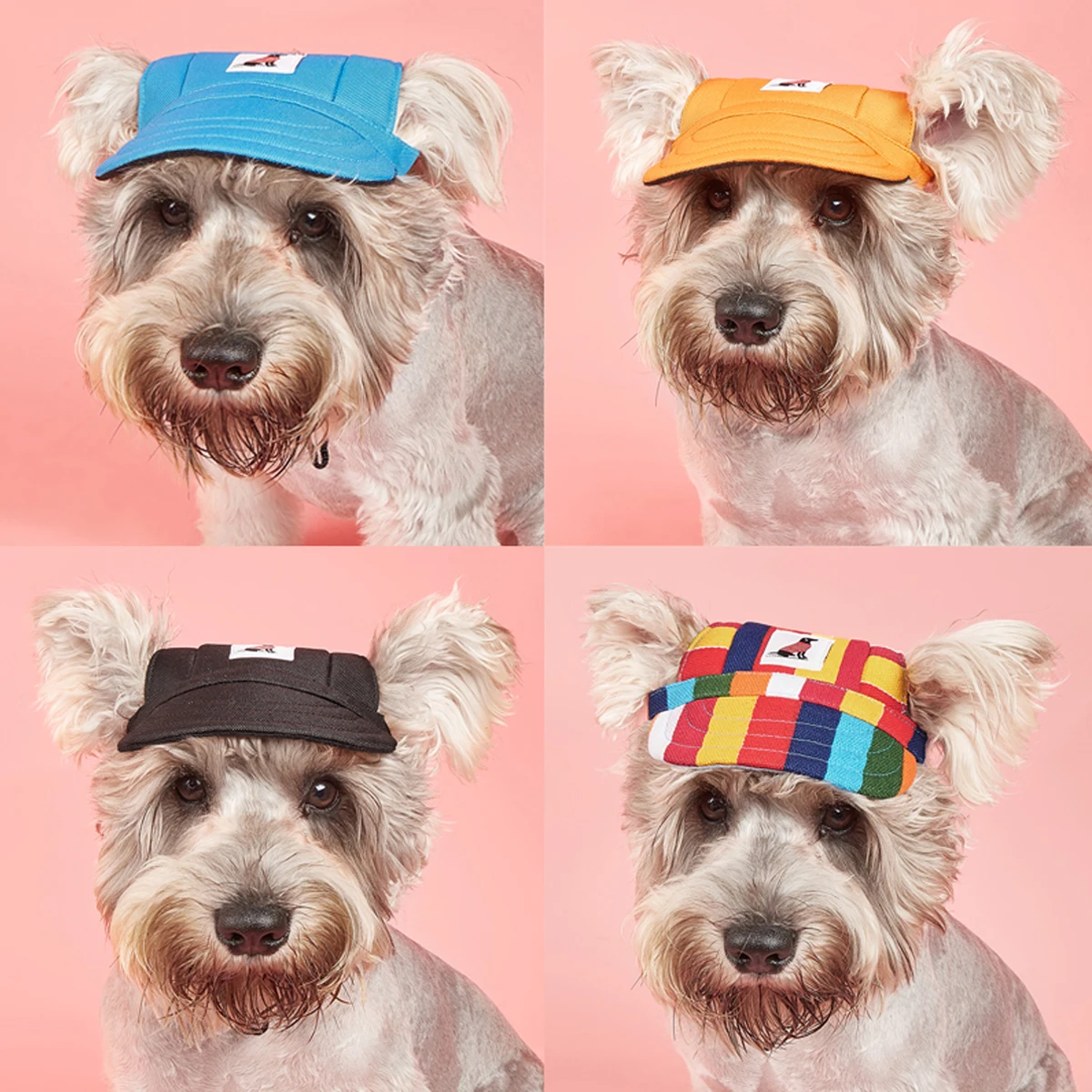 Sombrero de béisbol ajustable para perro, gorra deportiva a prueba de viento, sombrero de lona para perros, protector solar para cachorros, suministros para mascotas, Verano