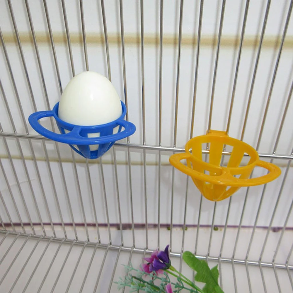 Cesta colgante para alimentador de loros y pájaros, contenedor para huevos, frutas y verduras, cuenco para Nido de Paloma Canario, utensilios de alimentación para pájaros y mascotas