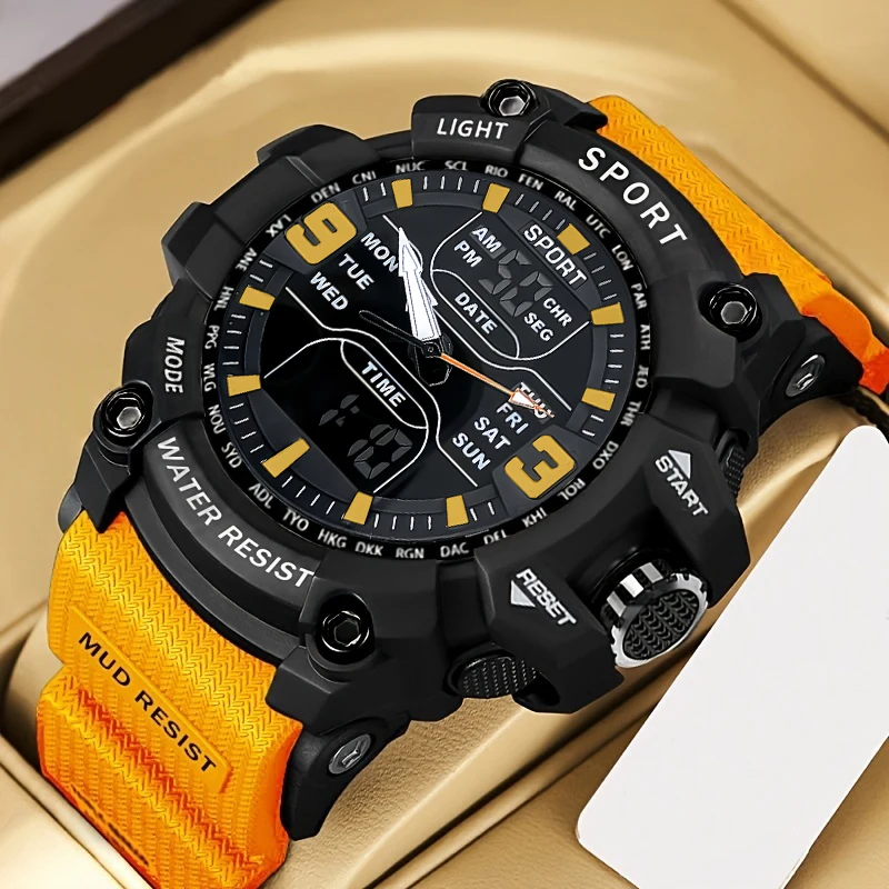 Relojes de Hombre a la Moda, Relojes Deportivos para Estudiantes Adolescentes, Esferas Grandes, Relojes Electrónicos son la Mejor Opción para Regalar