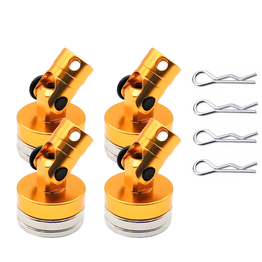 1 juego de Carcasas Magnéticas Fuertes para Columna de Carrocería de Coche RC de Derrape a Control Remoto, para Modelos a Escala 1/10 TT01 TT02