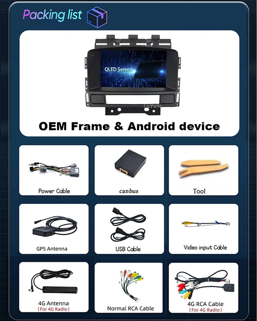 Radio de coche de 7 pulgadas para Buick Excelle GT XT Opel Astra J 2010-2013 CD300 CD400 Carplay Android Auto Stereo Multimedia Autoradio QLED