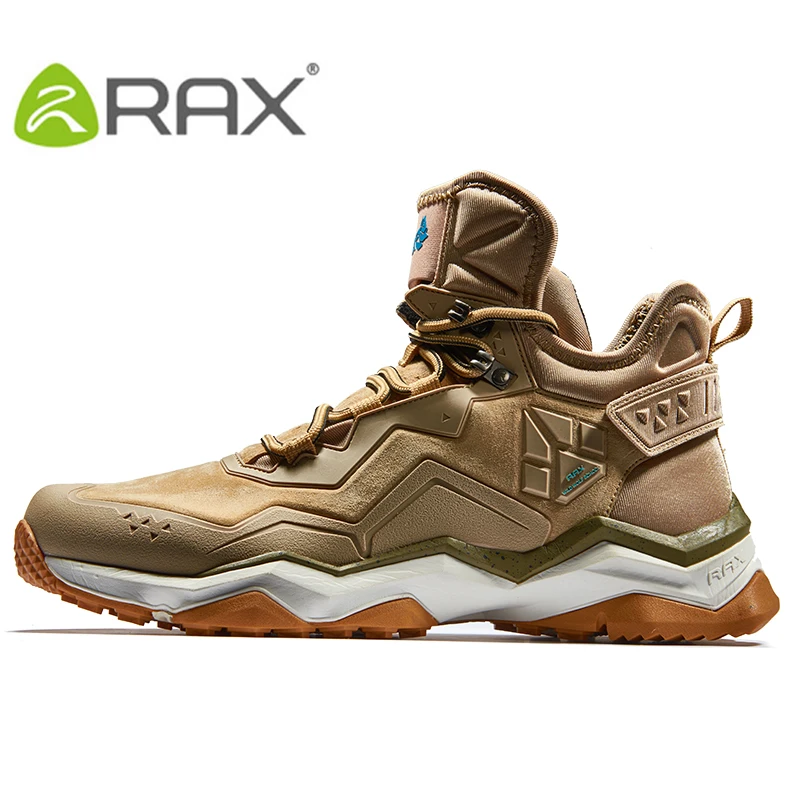 RAX-zapatos de senderismo impermeables para hombre y mujer, zapatillas de deporte de cuero para exteriores, botas de Trekking, senderismo, Camping, escalada, caza
