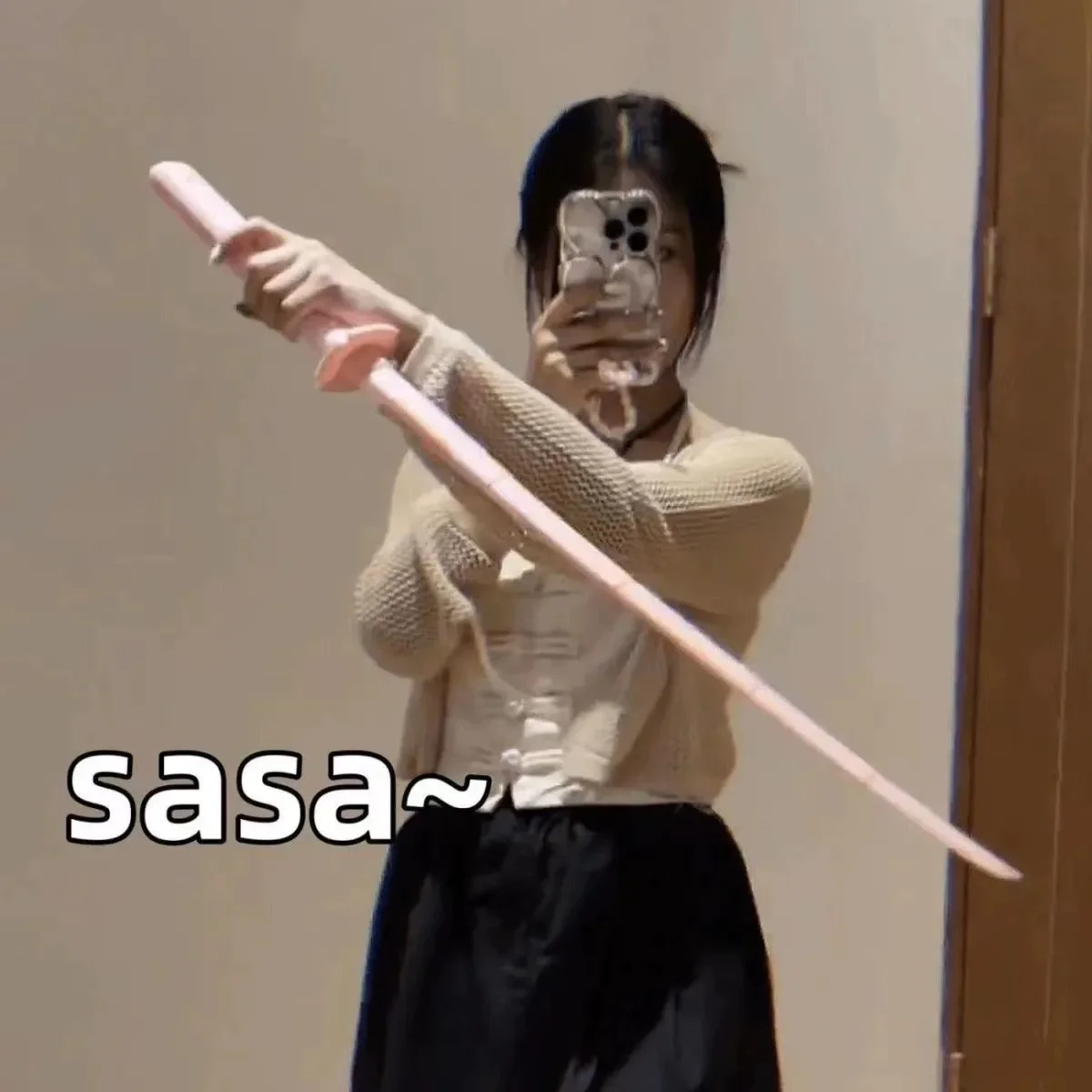 Samurai telescópico recto por gravedad con estampado 3D, juguetes para aliviar el estrés, accesorios elásticos, Katana plegable creativa, regalos divertidos