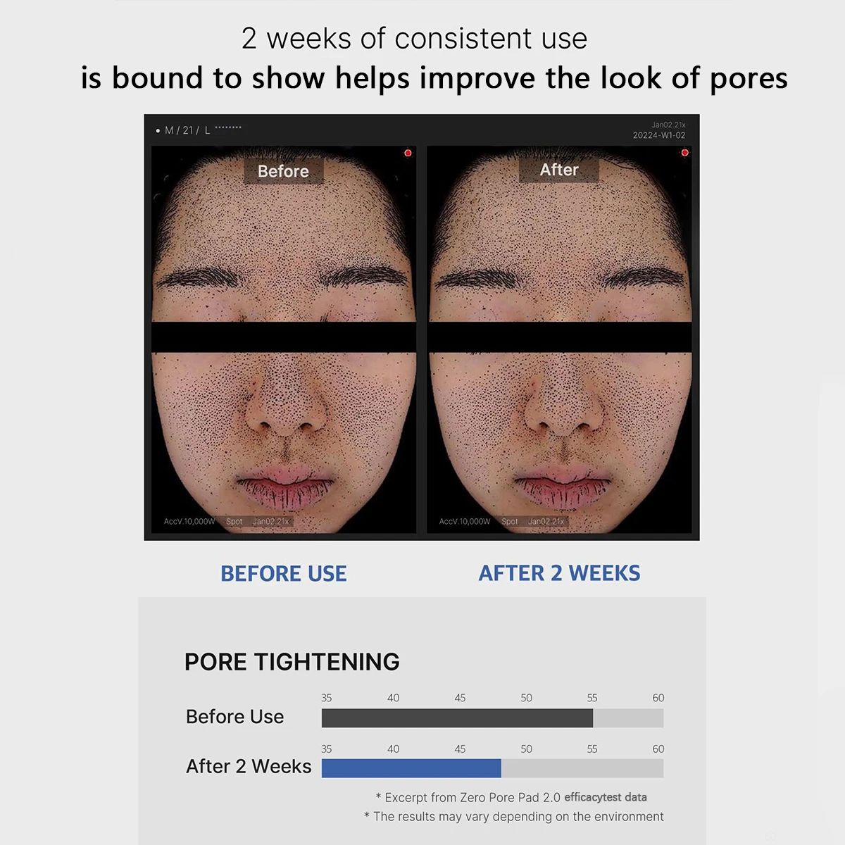 Medicube ZERO PORE PAD 2.0, Algodón Preimpregnado de Doble Textura, Fórmula Hidratante y Calmante, Cuidado de la Piel Coreano, K-Beauty, Maquillaje Coreano