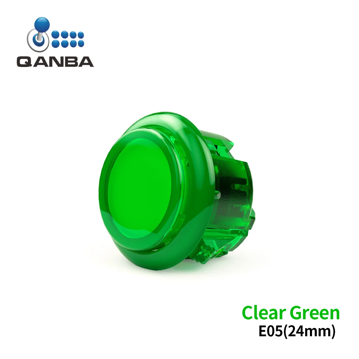 Qanba Gravity KS Ejes mecánicos Pulsador silencioso 24 mm/30 mm Botón Arcade a presión (en caja)