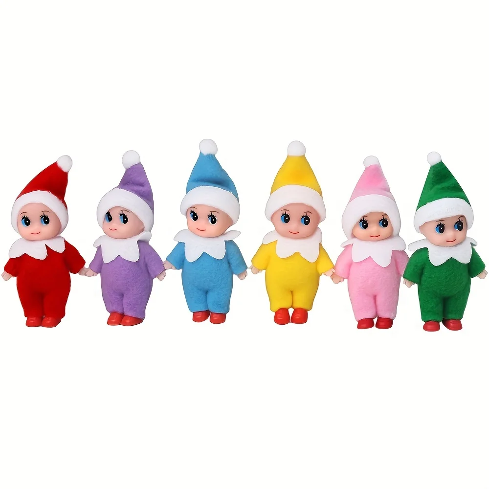 Muñeco de elfo de Navidad para bebés y niñas, decoraciones navideñas coloridas, juguetes para niños, regalo para madres embarazadas