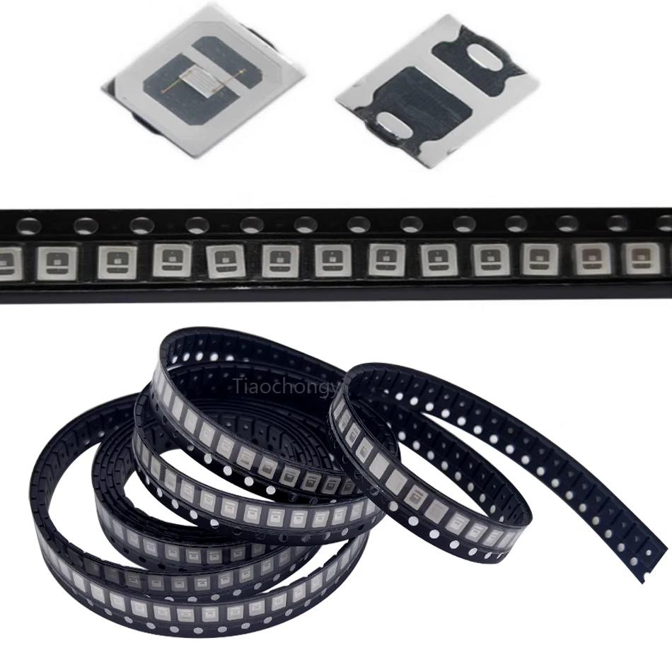 Lámparas de chip de luz ultravioleta púrpura SMD 2835 3528, 0,5 W, 0,2 W, 395 nm, 365 nm, diodo emisor de luz LED, bombilla LED.