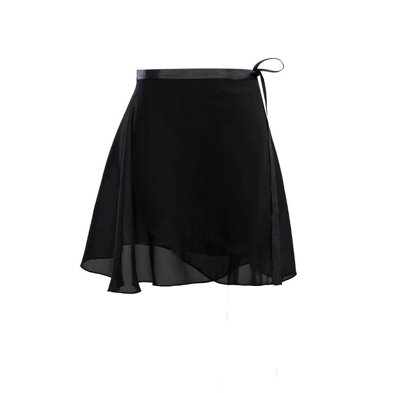 Tutú de Ballet de gasa para adultos, falda femenina para baile, falda envolvente para gimnasia para niñas, faldas de Ballet de entrenamiento, falda de baile de Ballet Falskirts