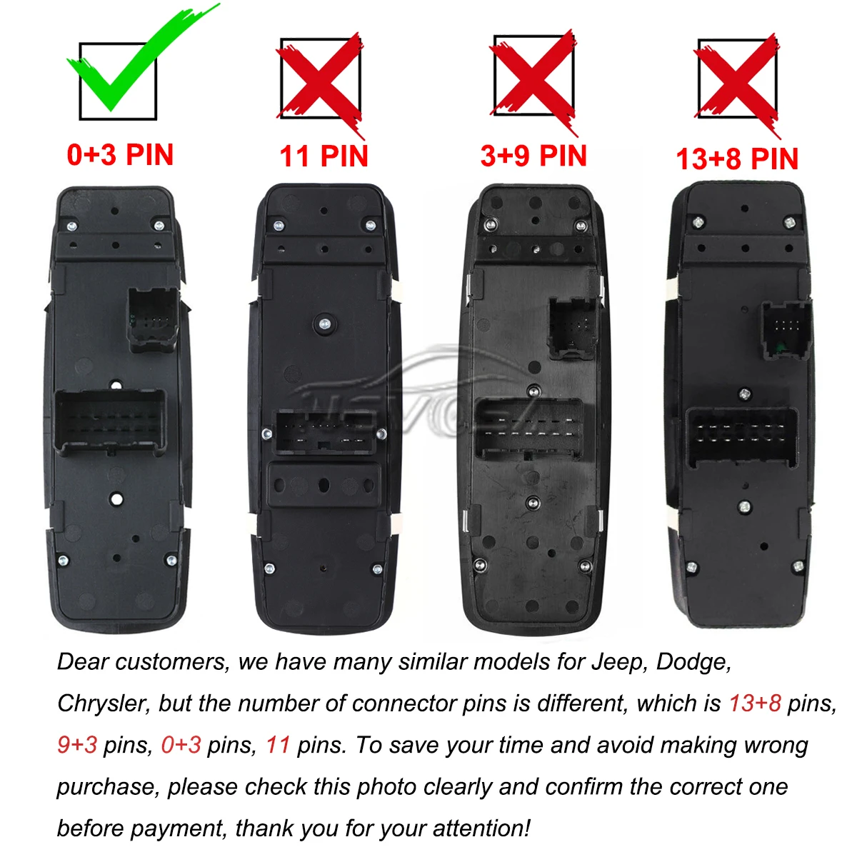 NEVOSA -interruptor doble de elevalunas para coche, 4602536AD, 4602536AE, para Chrysler Town Country, Dodge Grand Caravan, 2008-2015