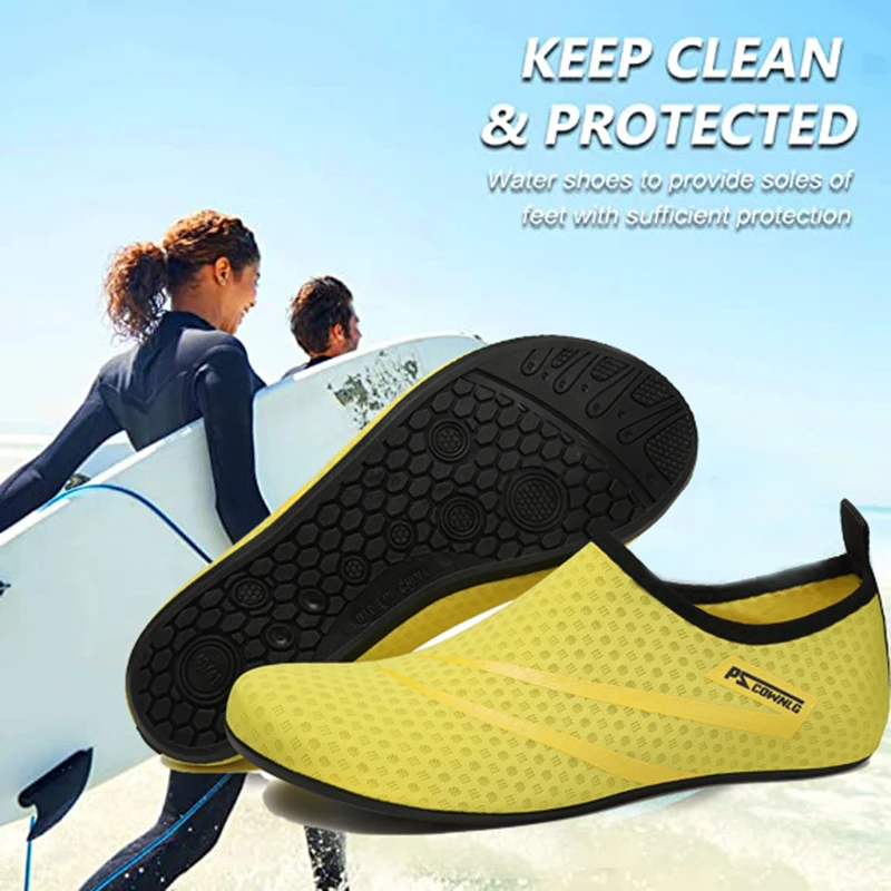 Zapatos de buceo para mujer, zapatos acuáticos para hombre, playa, natación, calcetines para deportes acuáticos, zapatillas descalzas, Fitness, baile, natación, surf, snorkel