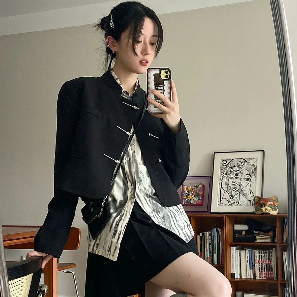 2024 nueva moda abrigo corto femenino primavera otoño chaquetas casuales para mujeres ropa Sexy Ins ropa de calle alta Tops tendencia