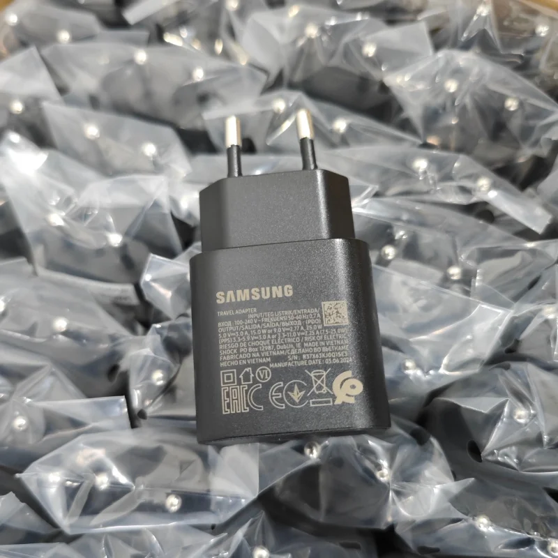 Cargador SAMSUNG de 25W, Adaptador de 45W PD Tipo C, Carga Súper Rápida para Samsung Galaxy S26 S25 S24 S23 S22 Ultra A54 A34, Cargador de Energía EU