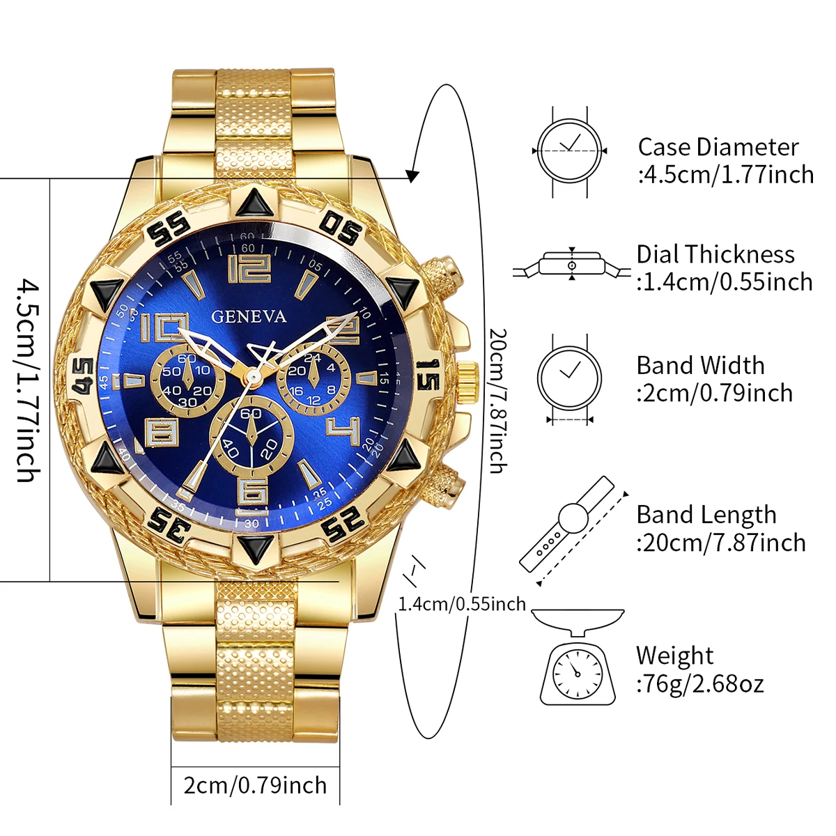 2 piezas de reloj de cuarzo para hombre, relojes de negocios a la moda para hombre, relojes de pulsera con banda de silicona