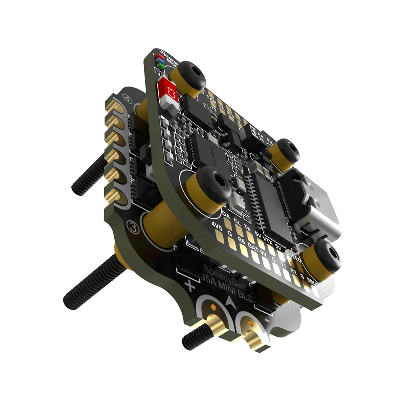 SpeedyBee F405 Mini controlador de vuelo con BLS 35A Mini V2 20x20 4 en 1 ESC para RC Dron de carreras con visión en primera persona