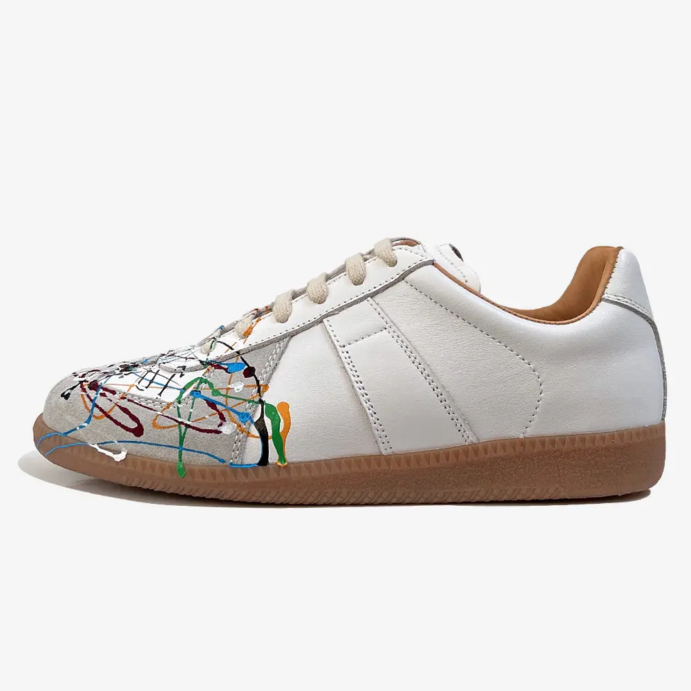 Zapatillas Retro GAT Hechas a Mano de Cuero Genuino, Zapatillas de Deporte del Ejército Alemán, Zapatos Casuales Planos y Suaves de Lujo para Hombre y Mujer, para Caminar en Primavera y Otoño