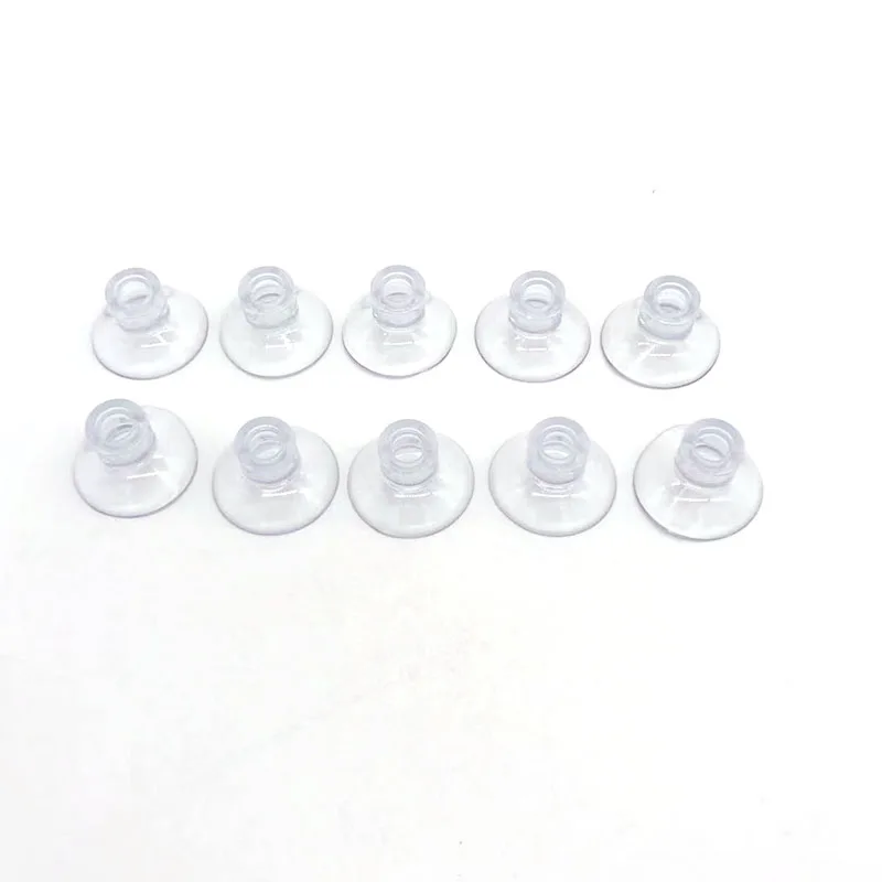 Ventosa de acuario negra transparente, soporte de tubo de aire, ventosa para bomba de tanque de peces, accesorios de Clip de fijación de tubo de aire de oxígeno, 10 Uds.