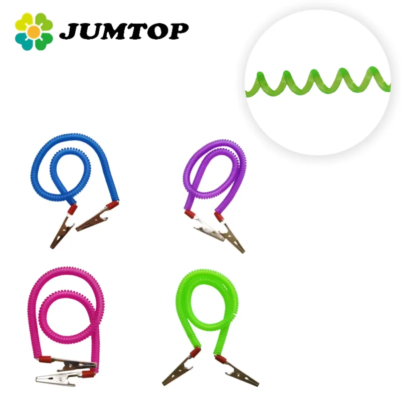 JUMTOP Clip de bufanda de expansión de resorte de doble cabeza, soporte de servilleta multicolor, Clip de babero, Clip de bufanda para uso Dental