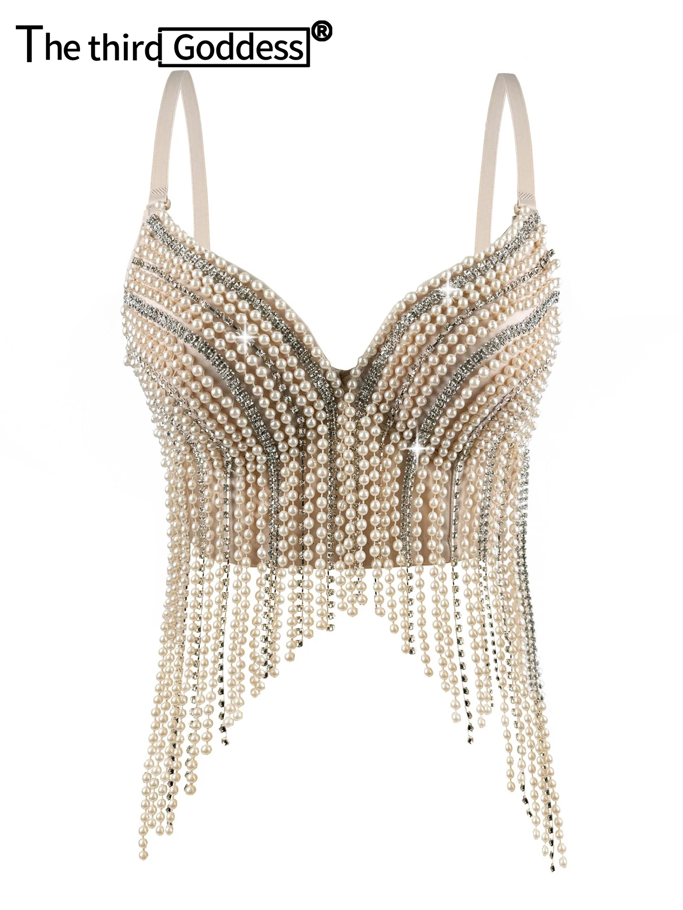 Top corto con corsé de diamantes de imitación para mujer, top Sexy para fiesta y club nocturno de verano, camiseta sin mangas con cuello halter, sujetador, corpiño, ropa de calle para mujer