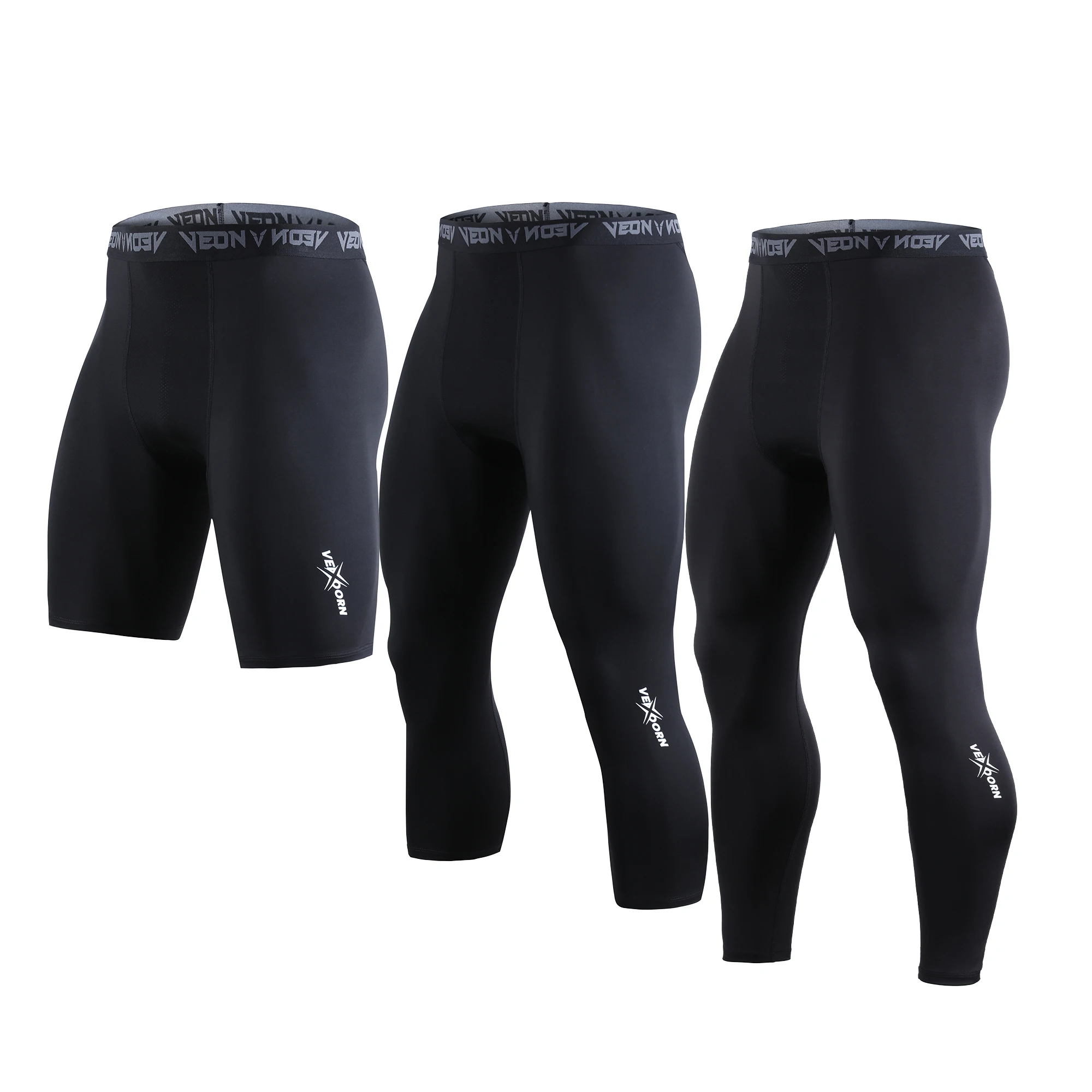 Pantalones de compresión para hombre, mallas frescas y secas, capa base deportiva, mallas para correr, pantalones cortos activos de entrenamiento atlético