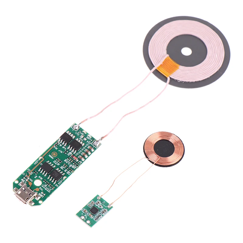 1X Universal portátil 15W Qi cargador inalámbrico de carga rápida PCBA DIY accesorios estándar módulo transmisor placa de circuito de bobina