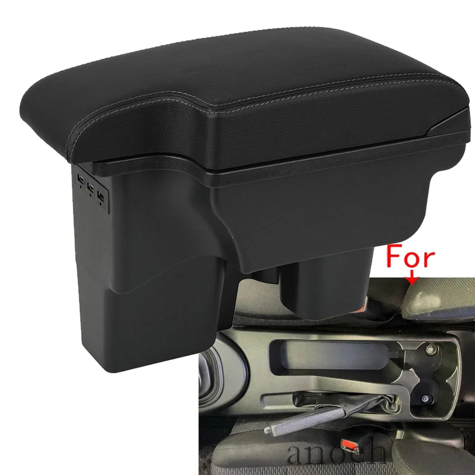 Para Toyota Hilux caja de reposabrazos para Toyota Hilux reposabrazos de coche reemplazo de piezas interiores caja de almacenamiento accesorios de coche con carga USB