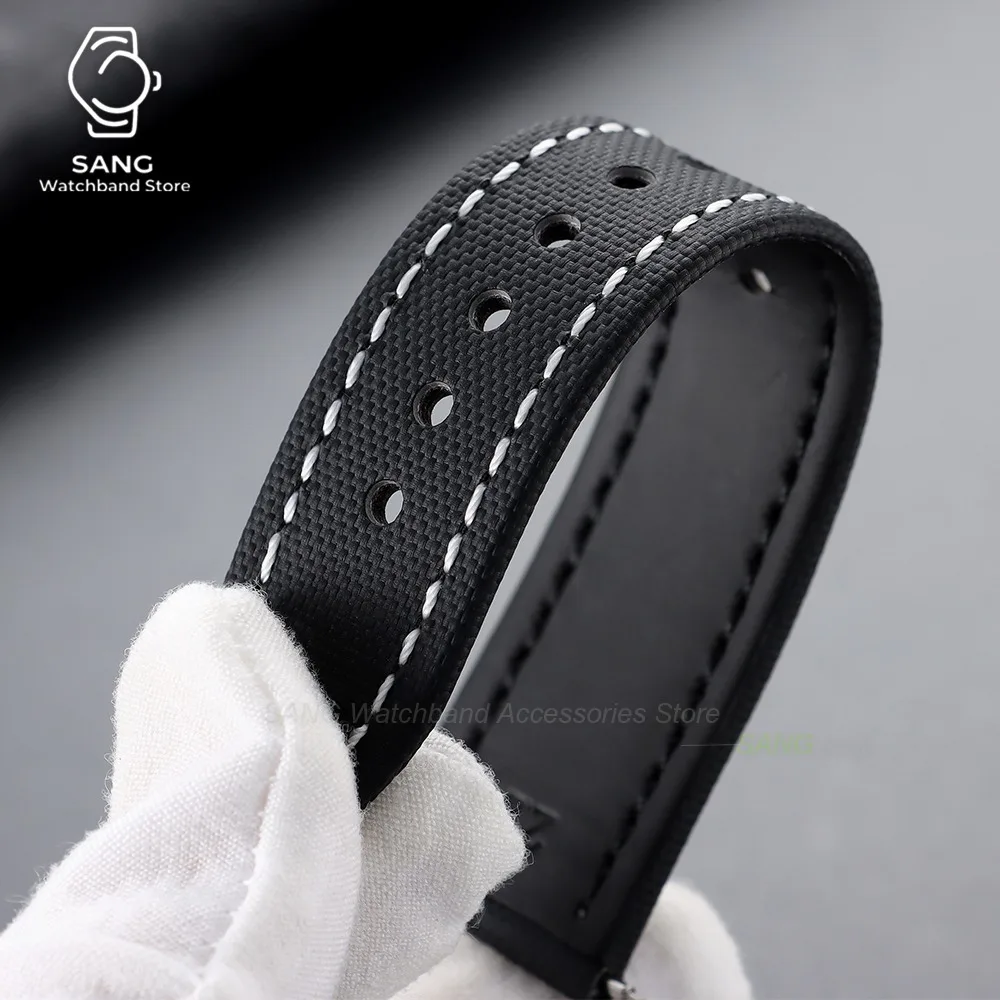 Correa de Reloj de Lona de 18mm 19mm 21mm 20mm 22mm con Liberación Rápida, Hebilla de Mariposa, para Hombre y Mujer, Impermeable, de Nailon