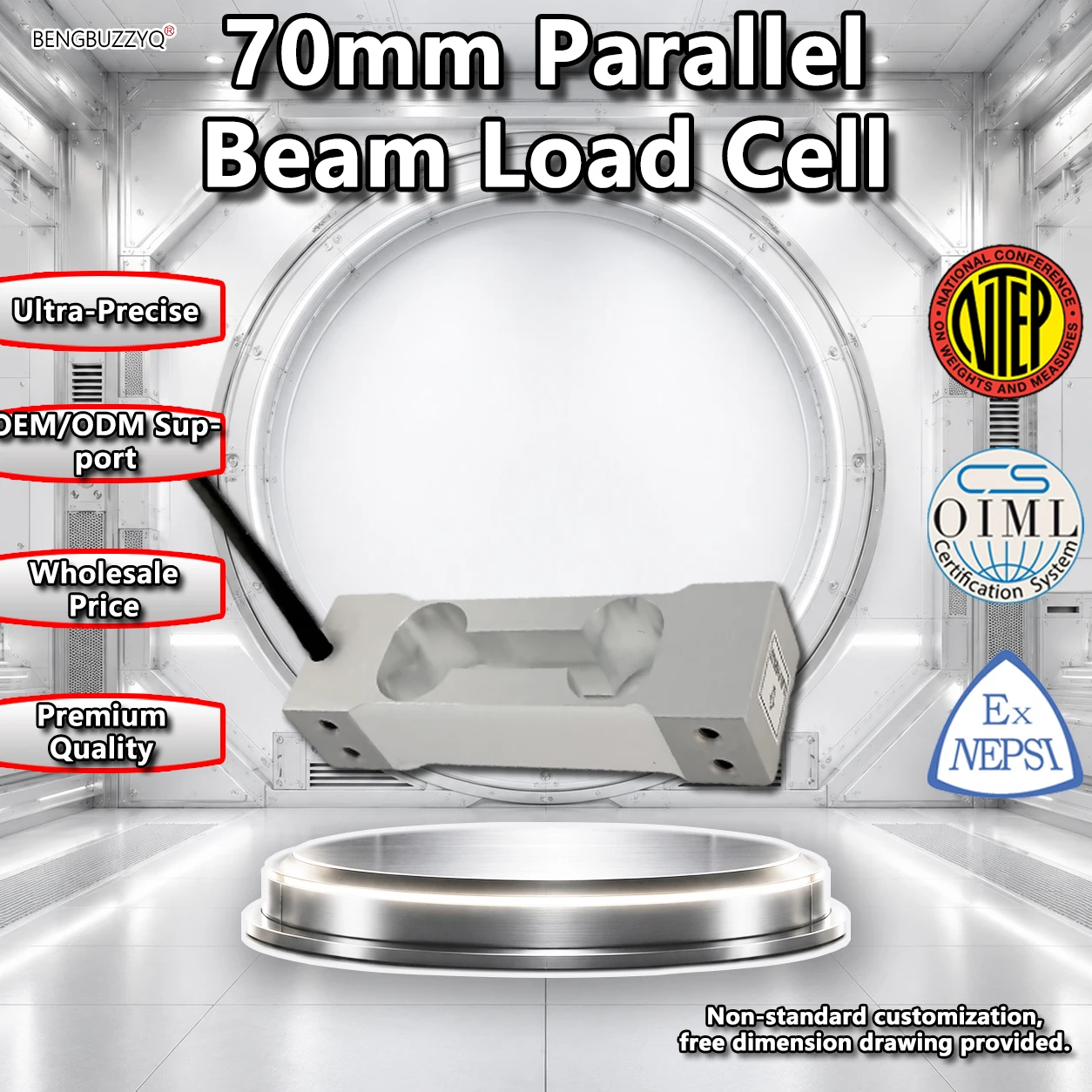 Sensor de pesaje de punto único Mavin Micro, celda de carga de 70 mm, transductor de aluminio de 0.3-10 kg para básculas de cocina y joyería