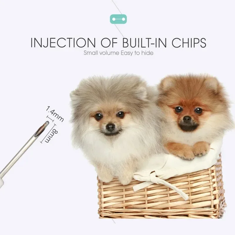 20 piezas Microchip para mascotas 134,2 KHz jeringa para animales EM4305 Chip de identificación ISO11784/11785 FDX-B Microchip de inyección de animales para perros y gatos