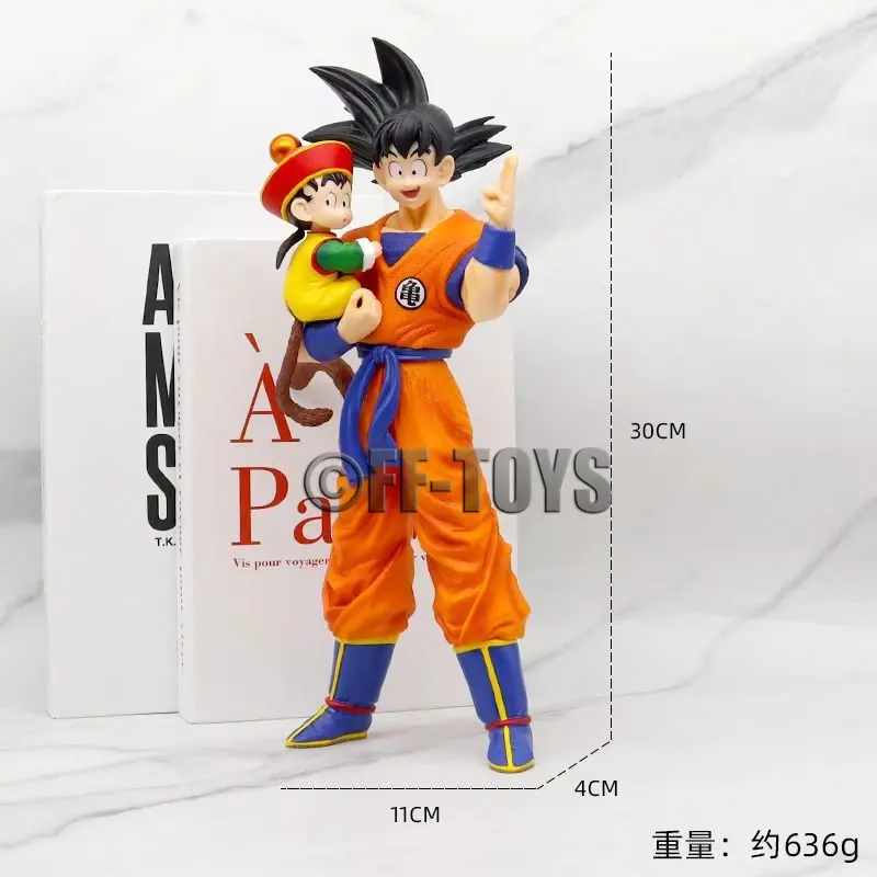 Figura de Anime Dragon Ball Son Goku con Gohan, Figura de Son Goku de 30 cm, Figuras de Acción de PVC, Colección de Modelos de Juguetes, Regalos