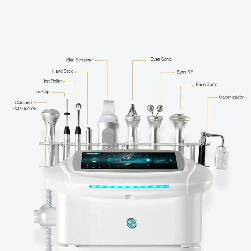 Hydra-dispositivo Facial acuático profesional 9 en 1, solución de salud y belleza coreana, máquina inteligente multifunción para el cuidado de la piel con chorro de oxígeno