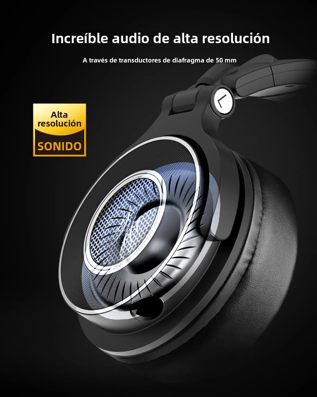 Oneodio Monitor 60 auriculares HiFi con cable auriculares profesionales de estudio DJ auriculares estéreo sobre la oreja con micrófono de Audio de alta resolución