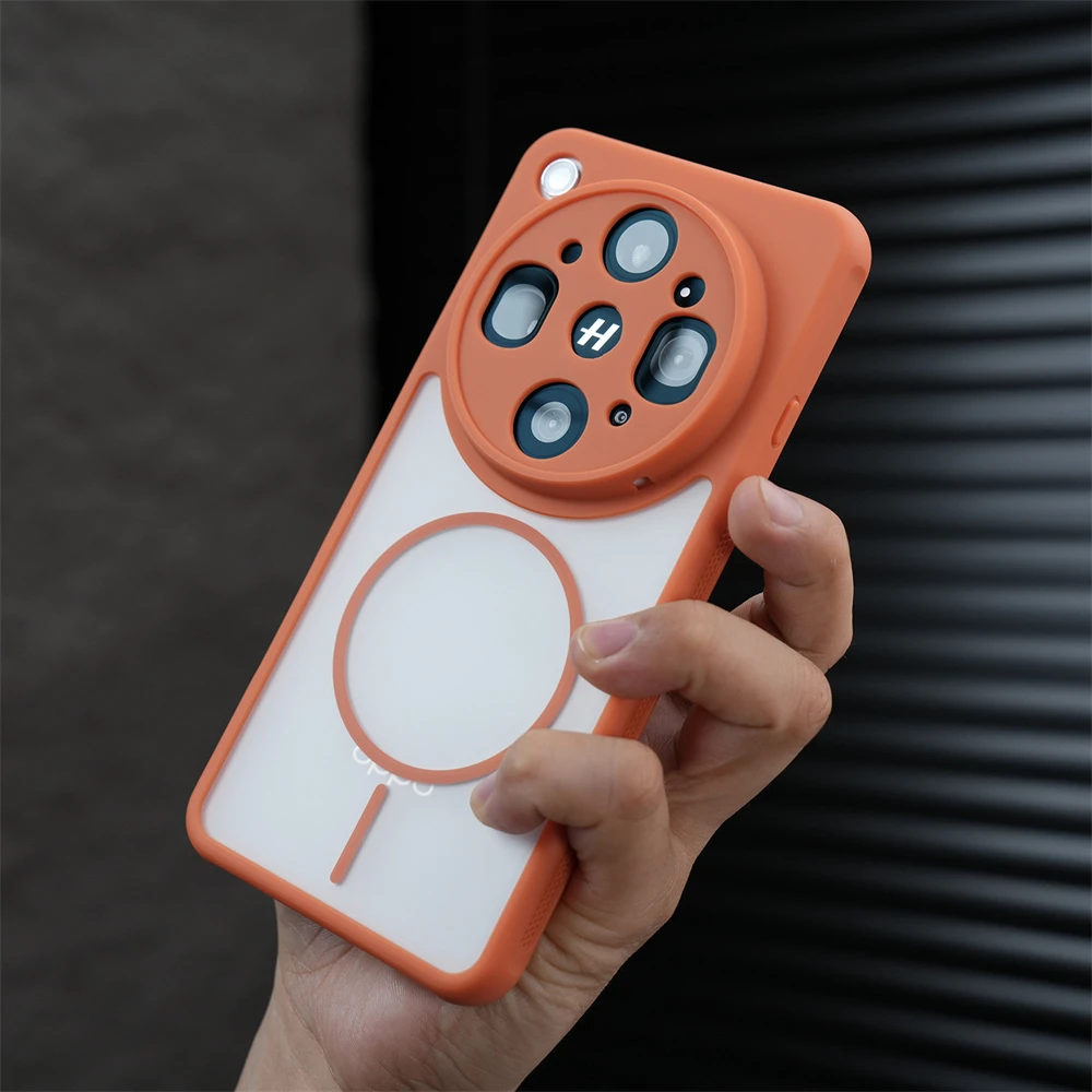 Funda protectora de lente translúcida mate para OPPO Find X9 Ultra X9S X8 Pro X8S+, cubierta transpirable con carga inalámbrica magnética