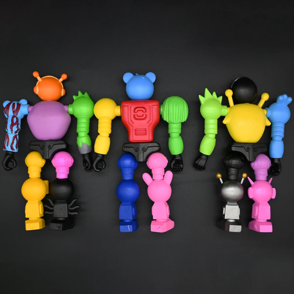 Figuras de Juego Sprunki, Robots Ensamblables, Figuras de Acción, Adornos de Escritorio, Muñecos Decorativos, Juguetes para Niños, Regalos para Fiestas de Navidad