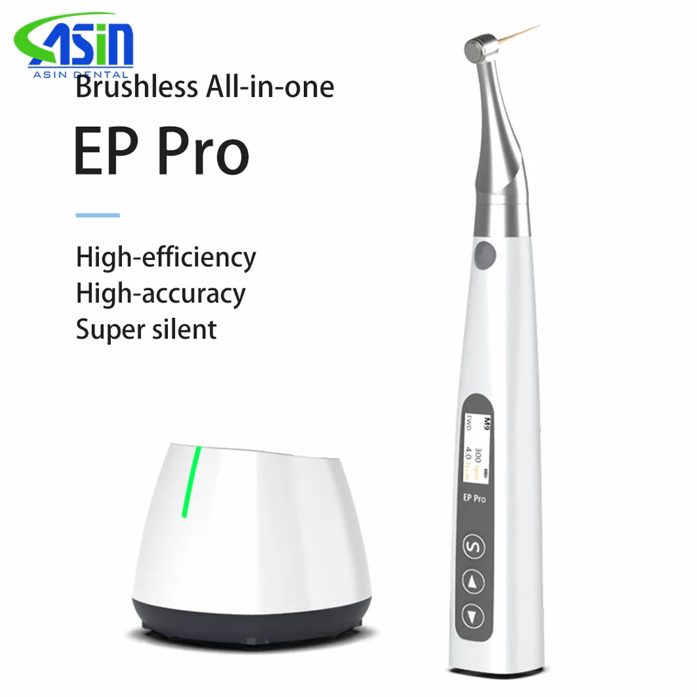 Instrumentos Dentales Avanzados: Motor Endodóntico Inalámbrico con Relación 6:1 y Localizador de Ápice, EP-Pro sin Escobillas de Acero Inoxidable