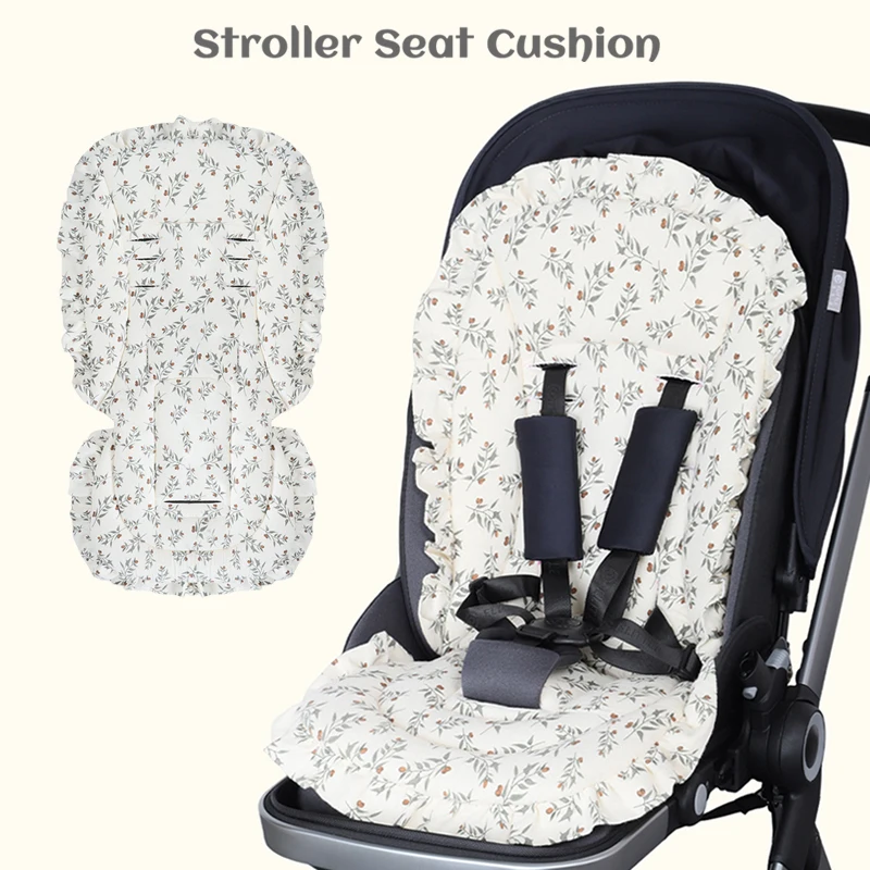 Cojines cálidos para asiento de cochecito de bebé, cojines para asiento de bebé de algodón grueso, universales, para las cuatro estaciones, otoño e invierno
