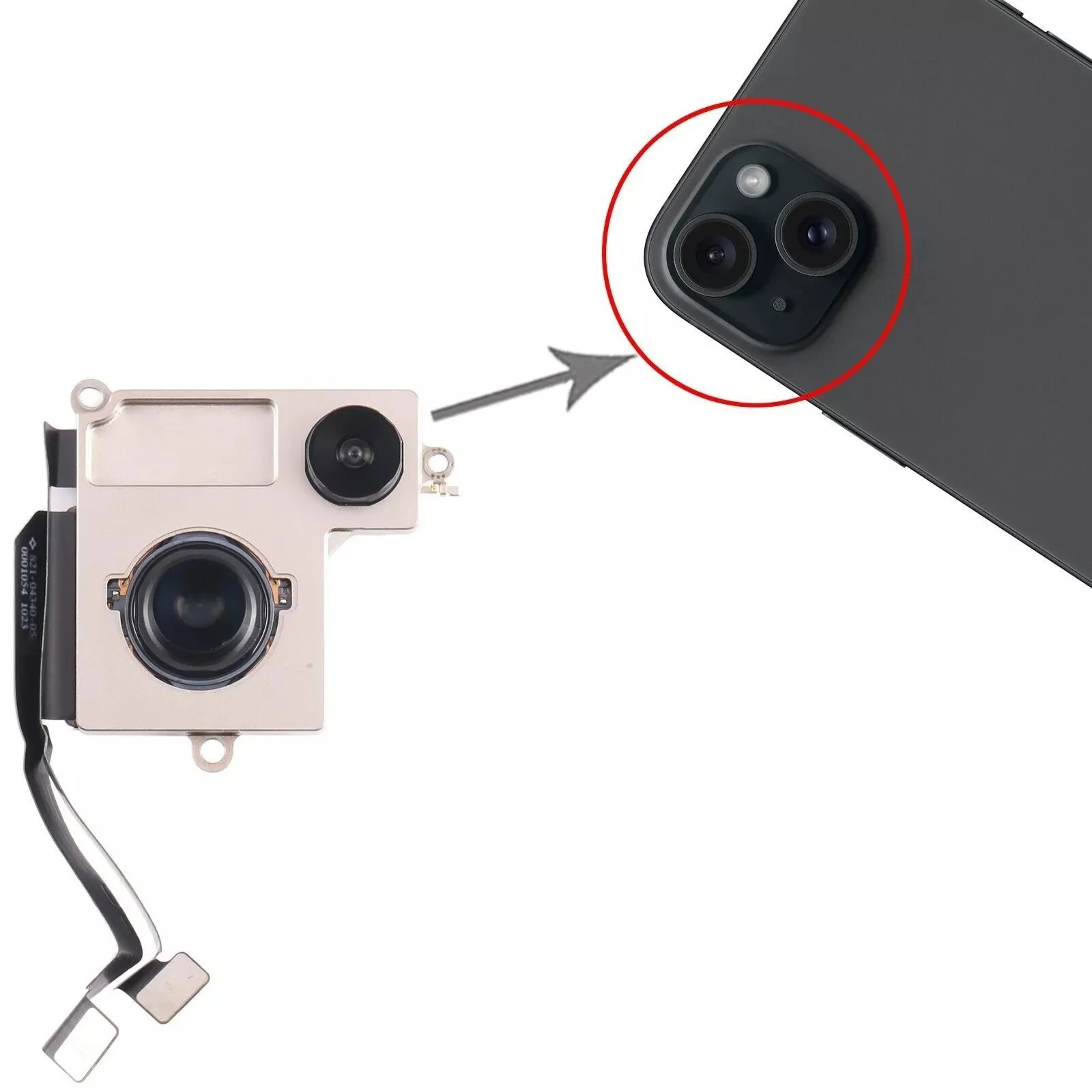 Cámara trasera para iPhone 11, lente principal trasera, Cable flexible, cámara para iPhone 11, piezas de repuesto para teléfono móvil, 100% probado