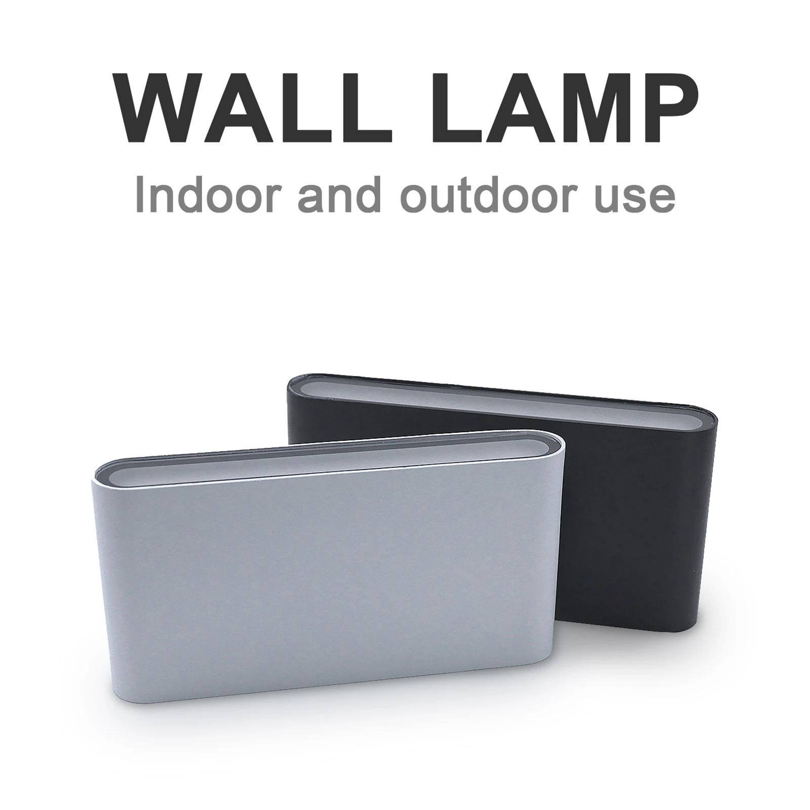 Lámpara de pared nórdica de aluminio IP65, lámpara de pared interior impermeable, luces de pasillo hacia arriba y hacia abajo para el hogar, escaleras, lámparas de noche para dormitorio