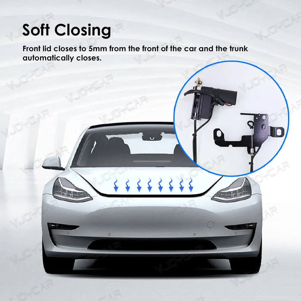 Cerradura Eléctrica de Succión para Maletero Delantero de Tesla, Cierre Suave para Modelos Y / Y Juniper / YL / X / S/ 3 Highland, Cierre Automático para Maletero