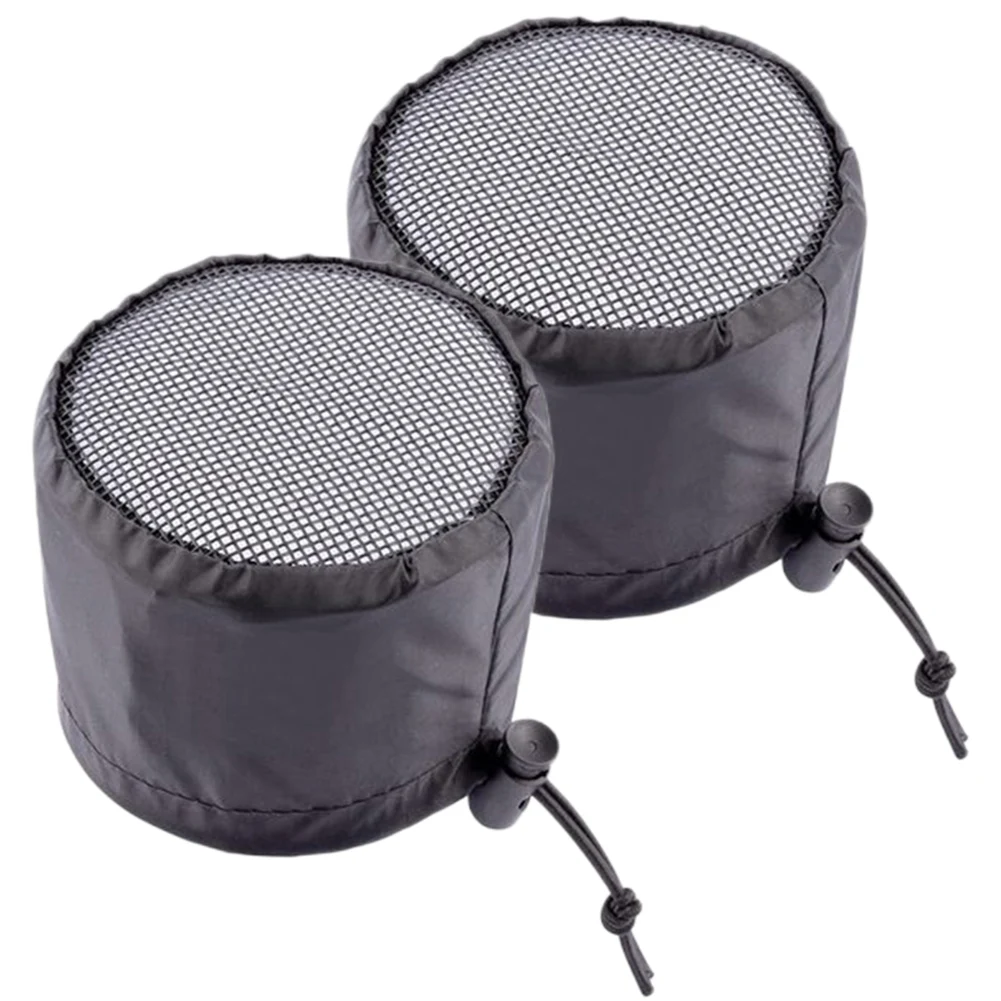 2 uds 4/6/8 pulgadas tiendas de campaña filtro de conducto cubierta de ventilación con banda elástica hebillas fijas impermeable a prueba de polvo para el crecimiento de plantas