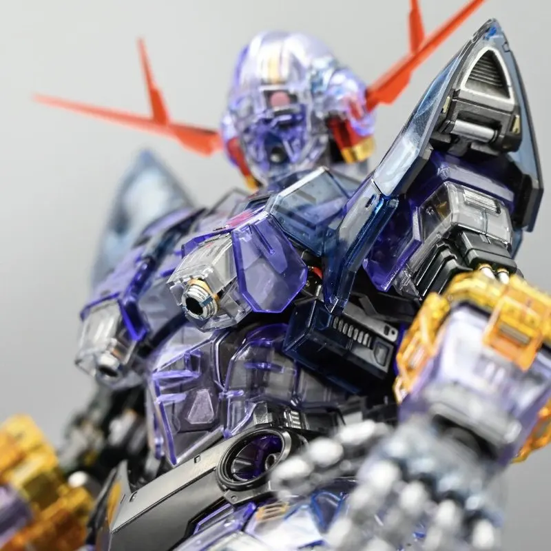 RG 1/144 Zeong Versión Color Transparente Versión con Recubrimiento Especial Kit de Modelo con Calcomanías Base Figura de Acción Coleccionable Regalo