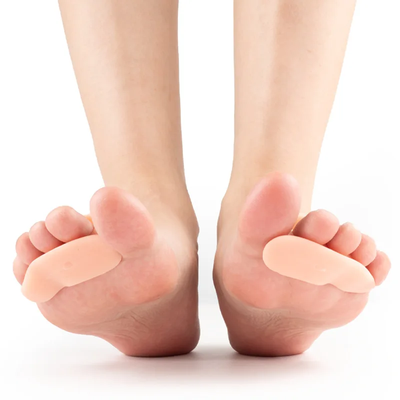 Separador de dedos de silicona con tres orificios para dedos entrecruzados, protector de dedos, separador de hallux valgus, aparato ortodóntico.
