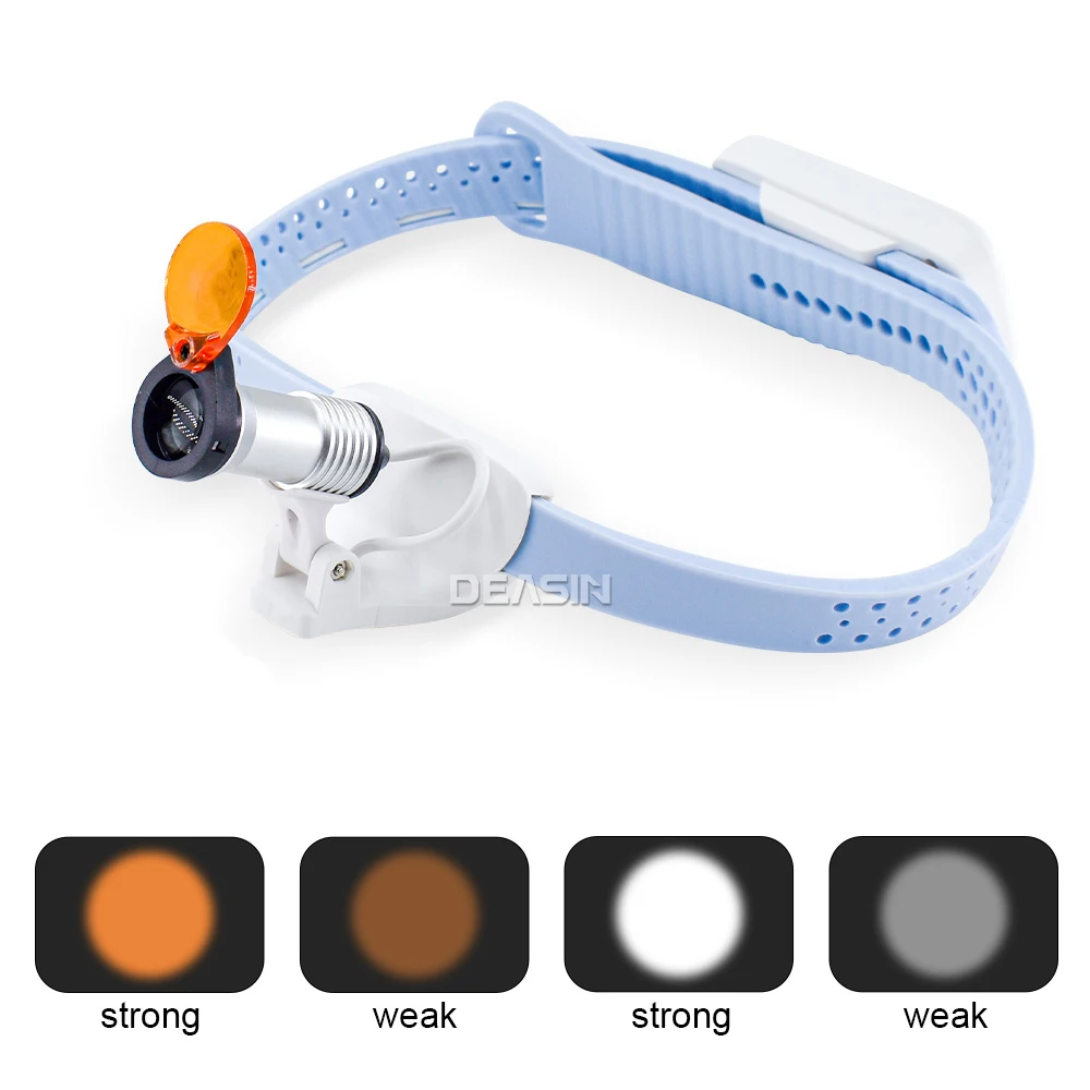 Diadema de otorrinolaringología de plástico quirúrgico ENT de alto brillo LED ultraligero inalámbrico DEASIN 5W